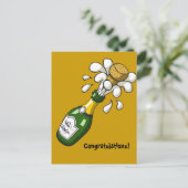 おめでとうシャンパンポストカード ポストカード (スタンド正面)