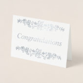 おめでとうシルバー 箔カード (正面)