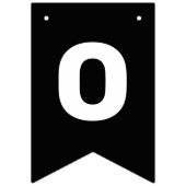 おめでとうシンプルズ卒業パーティブラック バンティングフラッグ (第3の旗)