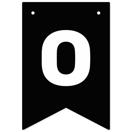 おめでとうシンプルズ卒業パーティブラック バンティングフラッグ (第3の旗)