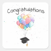 おめでとうシール スクエアシール (正面)