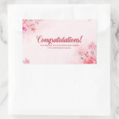 おめでとうシール 長方形シール (バッグ)