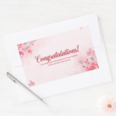 おめでとうシール 長方形シール (封筒)