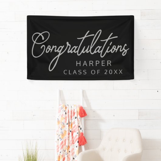 おめでとうスクリプトデザインバナー 横断幕 (インサイチュ)