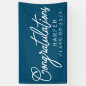 おめでとうスクリプトデザインバナー 横断幕 (縦)