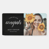 おめでとうスクリプト写真の卒業 横断幕 (横)