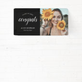 おめでとうスクリプト写真の卒業 横断幕 (インサイチュ)