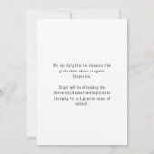 おめでとうスクリプト2写真2023卒業 案内状 (裏面)