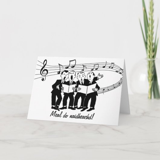 おめでとうスコットゲール食事ドナイダーハッド カード (正面)