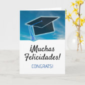 おめでとうスペインのムチャスフェリシダデス カード (黄色い花)