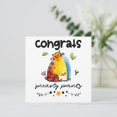 おめでとうスマーおもしろいティ猫マンガ カード (スタンド正面)