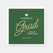 おめでとうスモダント卒業スクリプト スタンダードカクテルナプキン (正面)