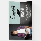 おめでとうズグラードシャルボード写真卒業パーティー 横断幕 (縦)