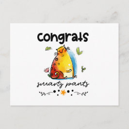 おめでとうズスマートパンツ漫画キャット ポストカード