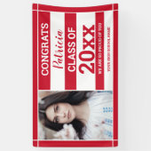 おめでとうズ2020年写真卒業赤白 横断幕 (縦)