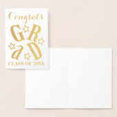 おめでとうズ2023年の大学院生金ゴールドクラス 箔カード (ディスプレー)