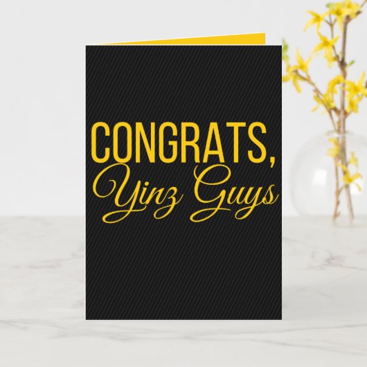 おめでとうズ カード (黄色い花)