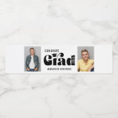 おめでとうズ・グラはっきりしたッド・タイポグラフィ2フォトズ・卒業 ペットボトルラベル (シングルラベル)