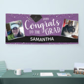 おめでとうズ・トゥ・グラッド2枚の写真年中無休のバナー 横断幕 (トレードショー)