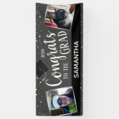 おめでとうズ・トゥ・グラッド2枚の写真年中無休のバナー 横断幕 (縦)