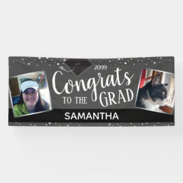 おめでとうズ・トゥ・グラッド2枚の写真年中無休のバナー 横断幕