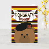 おめでとうズ・ドーター・アーミー・ヒーロー カード (黄色い花)