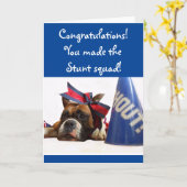 おめでとうチアリーダースタントボクサーカード カード (黄色い花)