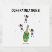 おめでとうチャンペーンラベル スパークリングワインラベル (シングルラベル)