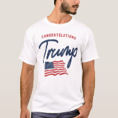 おめでとうトランプ米州旗 Tシャツ (正面)