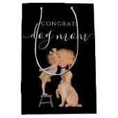 おめでとうドッグママ抱き枕 ミディアムペーパーバッグ (正面)