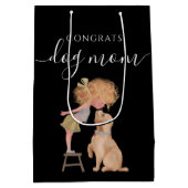 おめでとうドッグママ抱き枕 ミディアムペーパーバッグ (裏面)