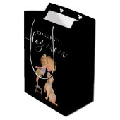 おめでとうドッグママ抱き枕 ミディアムペーパーバッグ (裏面アングル)