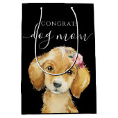 おめでとうドッグママ抱き枕 ミディアムペーパーバッグ (正面)