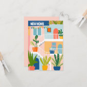 おめでとうニューホームカワイトロピカルアパートメント カード (正面/裏面インサイチュ)