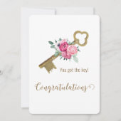 おめでとうニューホームトレンディー実在エステートエージェント カード (正面)