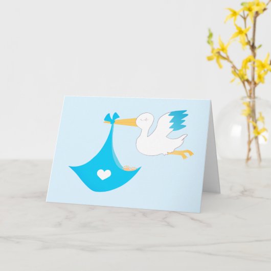 おめでとうニュー生まれベビー カード (黄色い花)