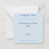 おめでとうノートカードのプロモーション ノートカード (裏面)