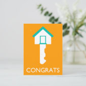 おめでとうハウス鍵 ポストカード (スタンド正面)