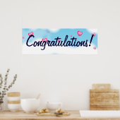 おめでとうバナー ポスター (キッチン)