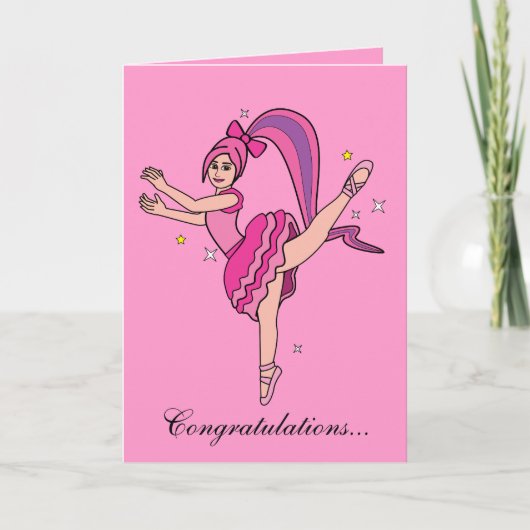 おめでとうバラ! カード (正面)