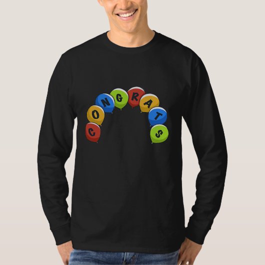 おめでとうバルーンお祝い Tシャツ (正面)
