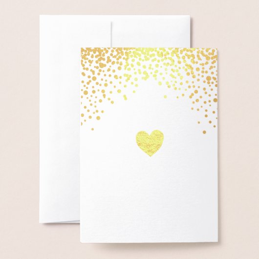 おめでとうバレエダンサー金ゴールド紙吹雪カード 箔カード (裏面封筒付き)