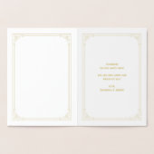 おめでとうバレエダンサー金ゴールド紙吹雪カード 箔カード (内部)