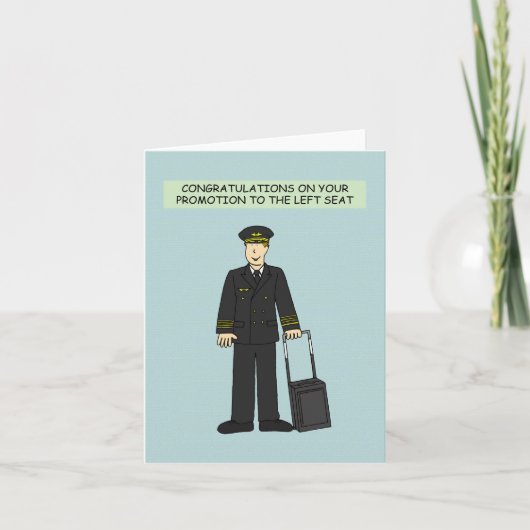 おめでとうパイロットプロモーションを離れ座席に追加 カード (正面)