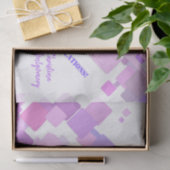 おめでとうパステルパープルジオメトリック抽象芸術 薄葉紙 (ギフト)