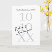 おめでとうパーソナライズされたか結婚婚約 カード (黄色い花)