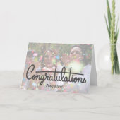 おめでとうパーソナライズされたカード カード (正面)