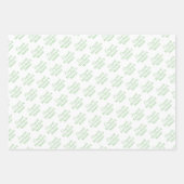 おめでとうパーソナライズされたリタイア！セージグリーンの白 ラッピングペーパーシート (正面2)