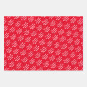 おめでとうパーソナライズされたリタイア！白に赤 ラッピングペーパーシート (正面2)