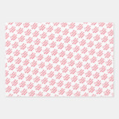 おめでとうパーソナライズされたリタイア！白に赤 ラッピングペーパーシート (正面)